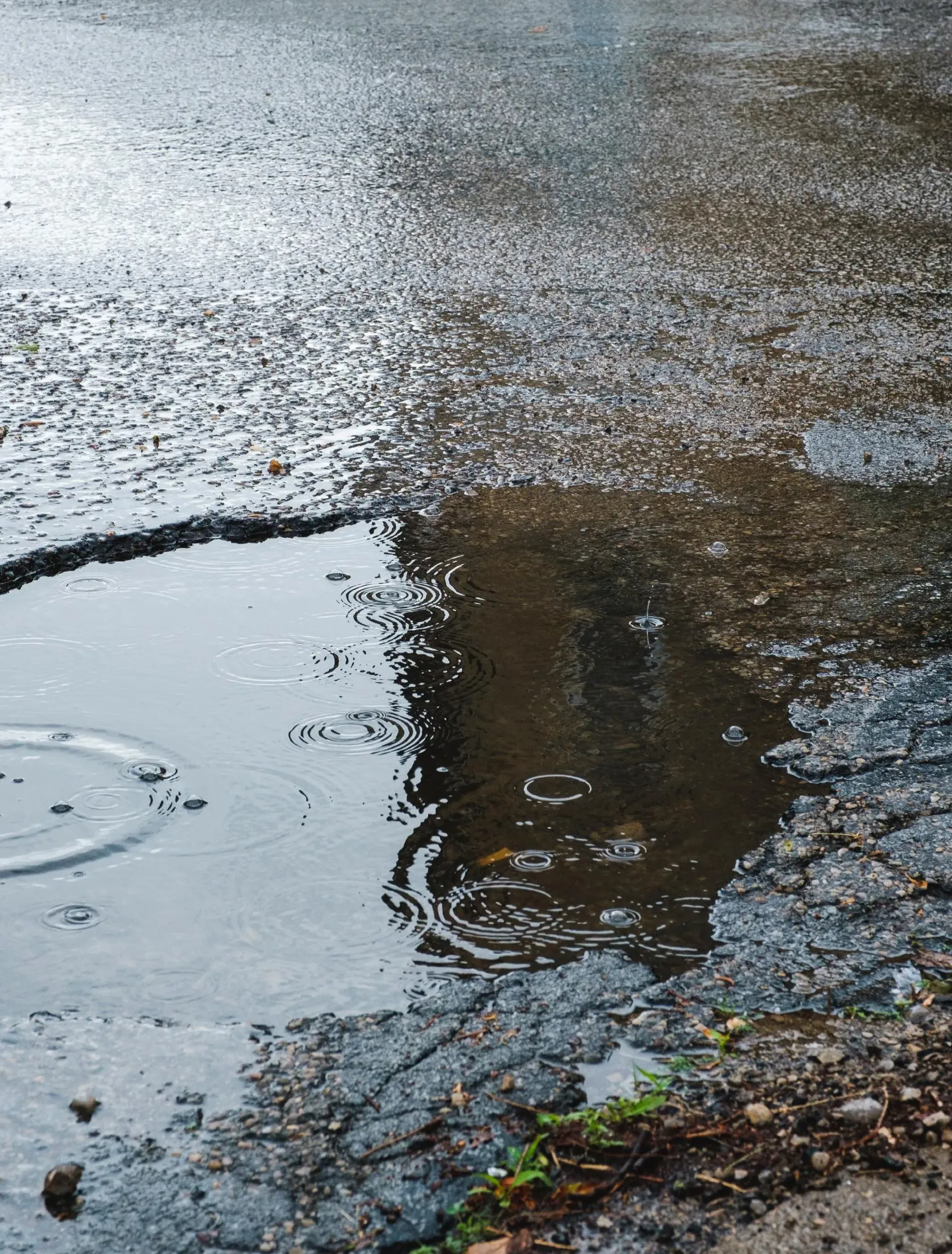 Pothole in need of repair in parking lot in jacksonville, fl